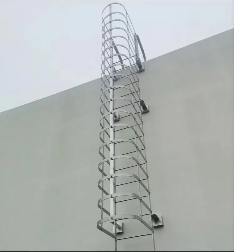 Steel fixed ladder