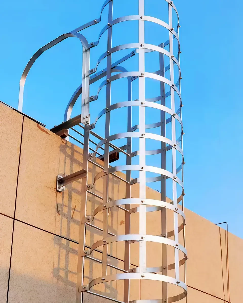 Caged Ladder — Ladder Cage & Safety Ladder Cage Supplier | Dengtai photo 4